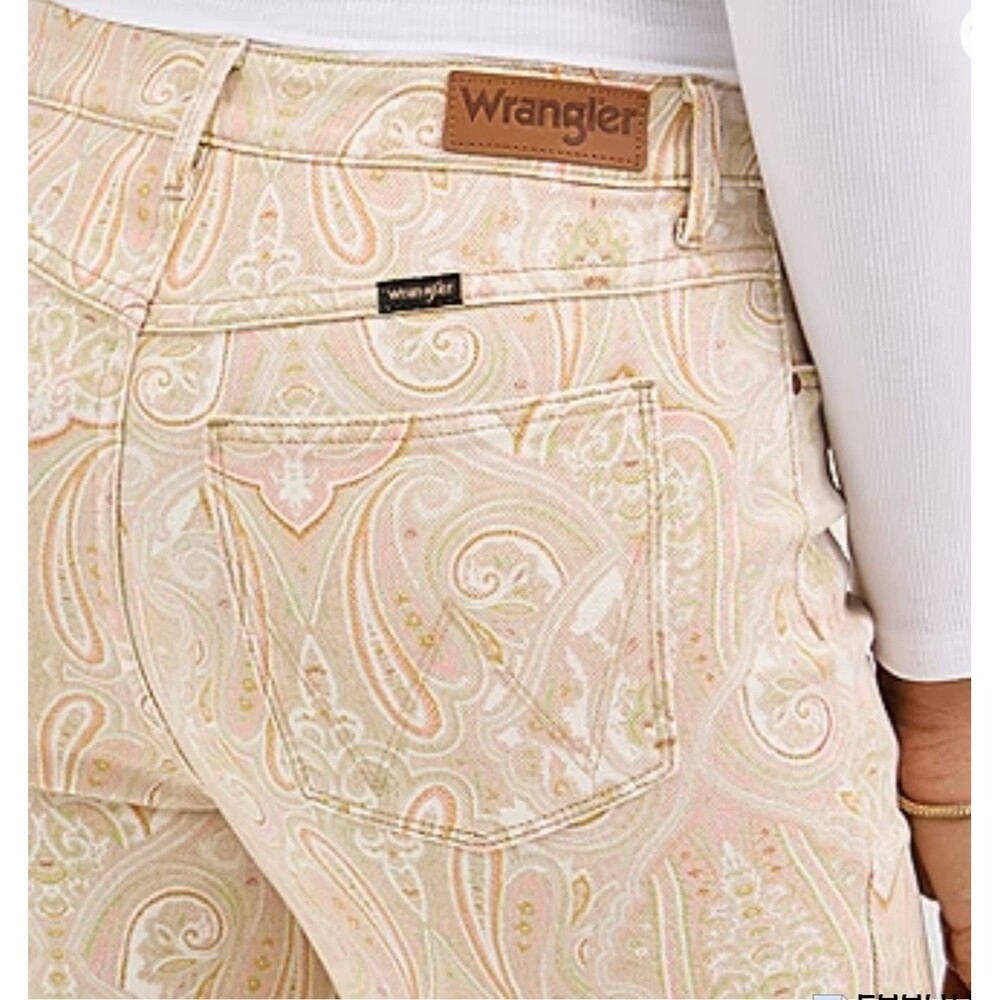Wrangler High Rise Fierce Flare Paisley Print Womens Jeans Size 12 (31 X 32) - Picture 6 of 16